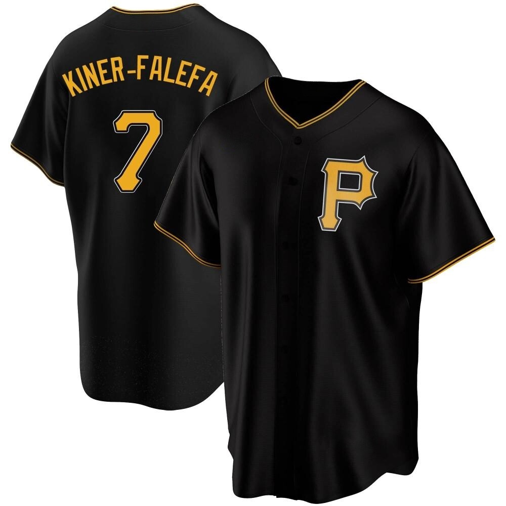 Replica Pittsburgh Pirates Isiah Kiner-Falefa Alternate Jersey - Black