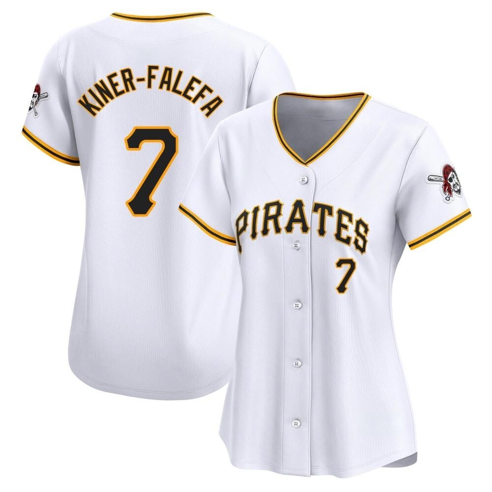 Women's Limited Pittsburgh Pirates Isiah Kiner-Falefa Home Jersey - White Women's Limited Pittsburgh Pirates Isiah Kiner-Falefa Home Jersey - White