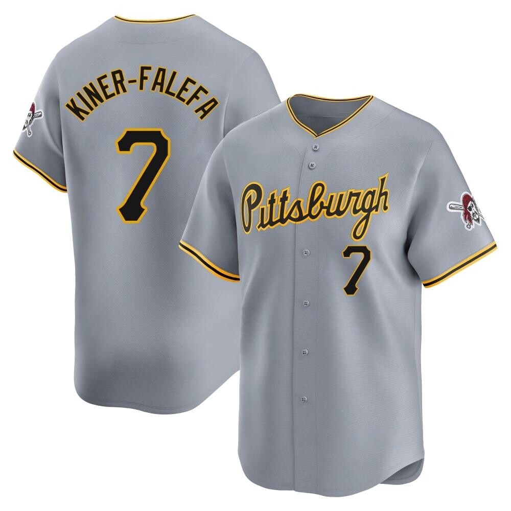 Youth Limited Pittsburgh Pirates Isiah Kiner-Falefa Away Jersey - Gray Youth Limited Pittsburgh Pirates Isiah Kiner-Falefa Away Jersey - Gray