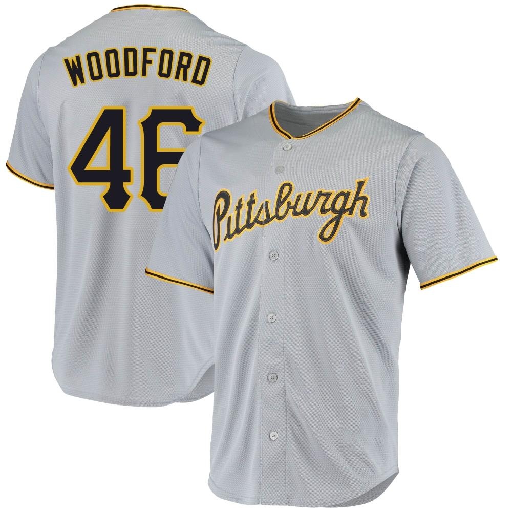 Replica Pittsburgh Pirates Jake Woodford Road Jersey - Gray Replica Pittsburgh Pirates Jake Woodford Road Jersey - Gray
