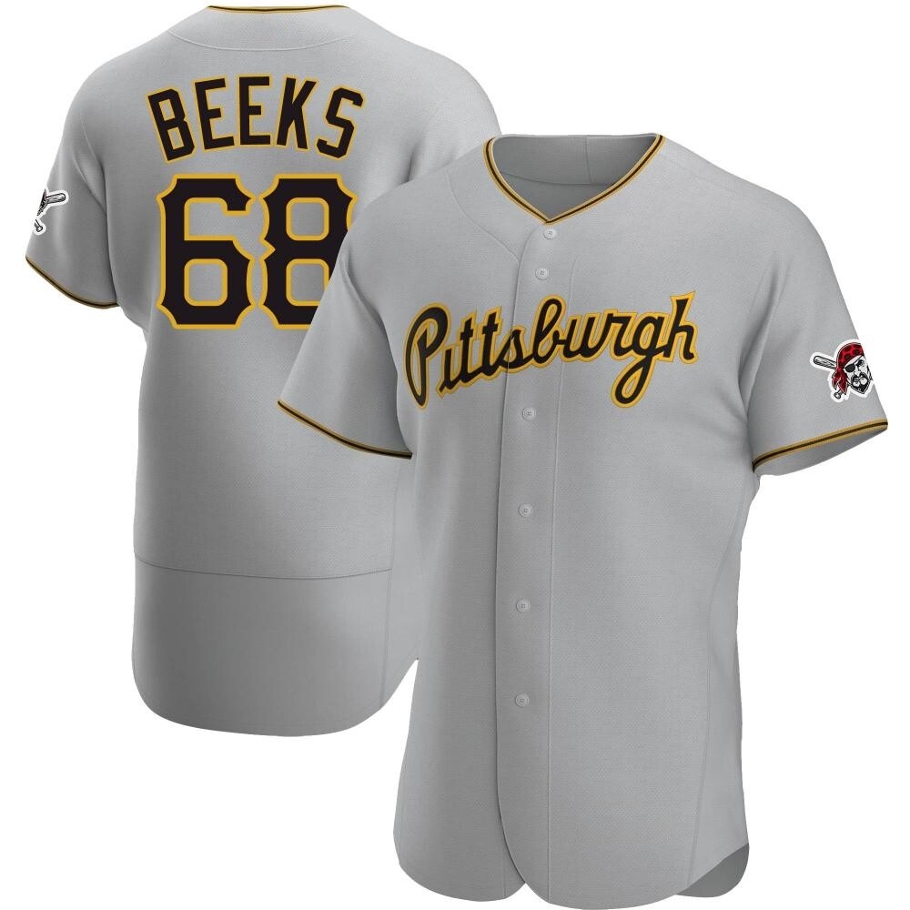 Authentic Pittsburgh Pirates Jalen Beeks Road Jersey - Gray Authentic Pittsburgh Pirates Jalen Beeks Road Jersey - Gray