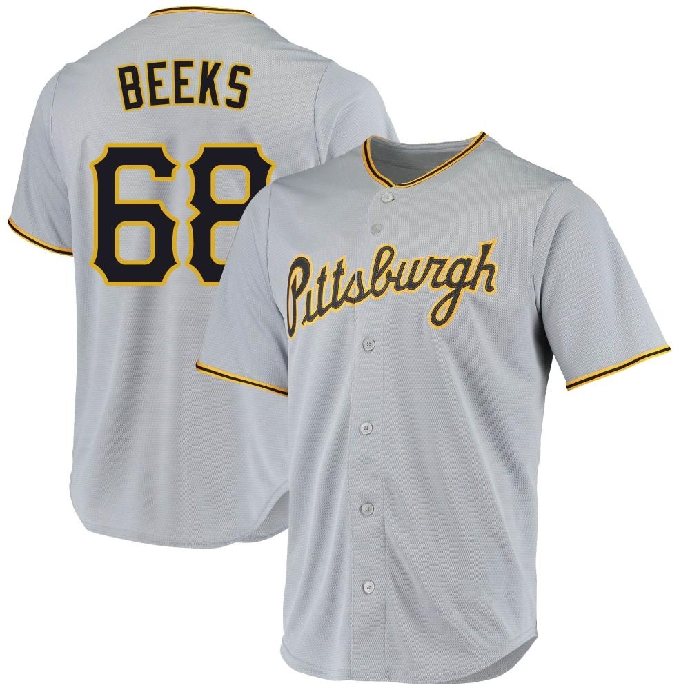 Replica Pittsburgh Pirates Jalen Beeks Road Jersey - Gray Replica Pittsburgh Pirates Jalen Beeks Road Jersey - Gray