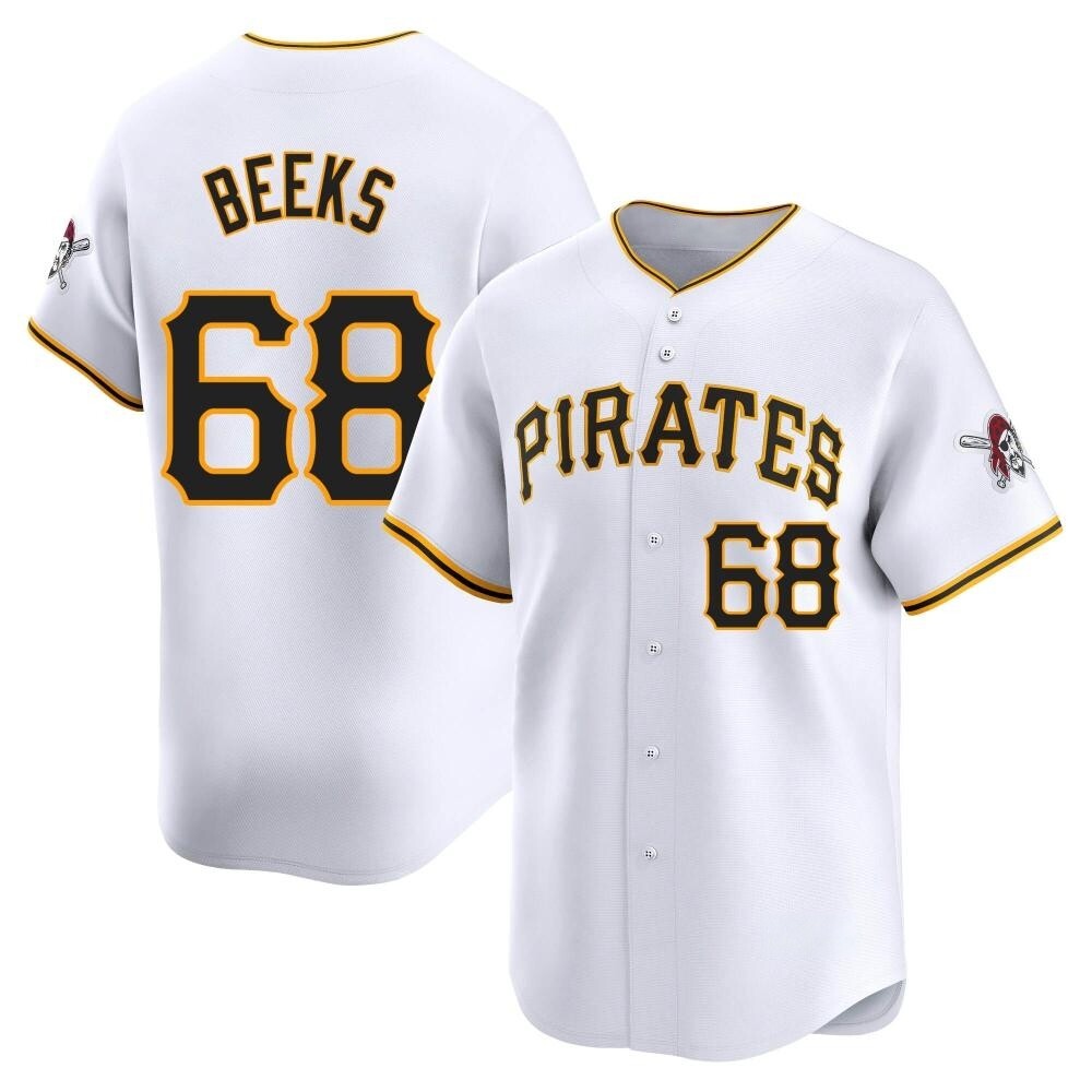 Youth Limited Pittsburgh Pirates Jalen Beeks Home Jersey - White Youth Limited Pittsburgh Pirates Jalen Beeks Home Jersey - White