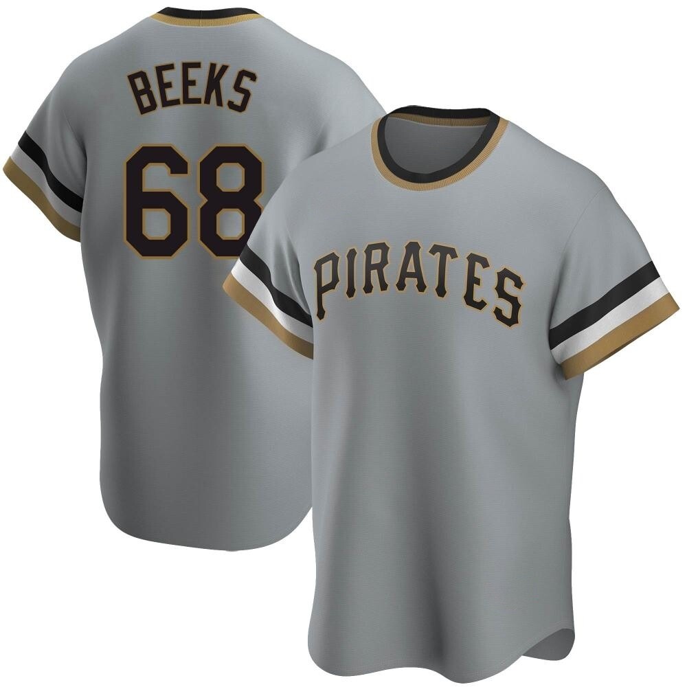 Youth Replica Pittsburgh Pirates Jalen Beeks Road Cooperstown Collection Jersey - Gray Youth Replica Pittsburgh Pirates Jalen Beeks Road Cooperstown Collection Jersey - Gray