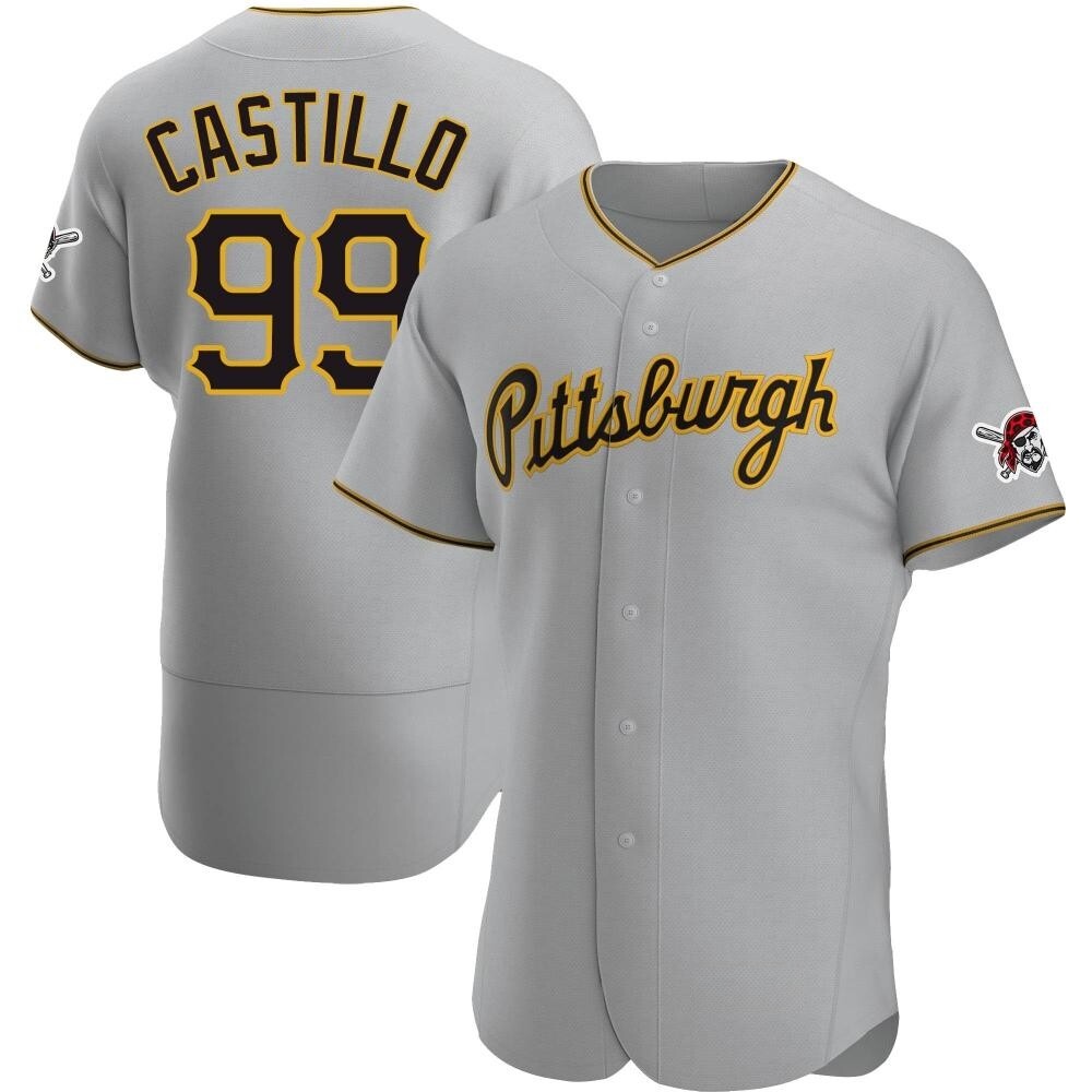 Authentic Pittsburgh Pirates Jesus Castillo Road Jersey - Gray Authentic Pittsburgh Pirates Jesus Castillo Road Jersey - Gray