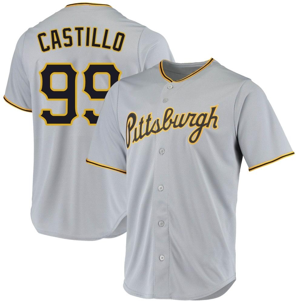Replica Pittsburgh Pirates Jesus Castillo Road Jersey - Gray Replica Pittsburgh Pirates Jesus Castillo Road Jersey - Gray