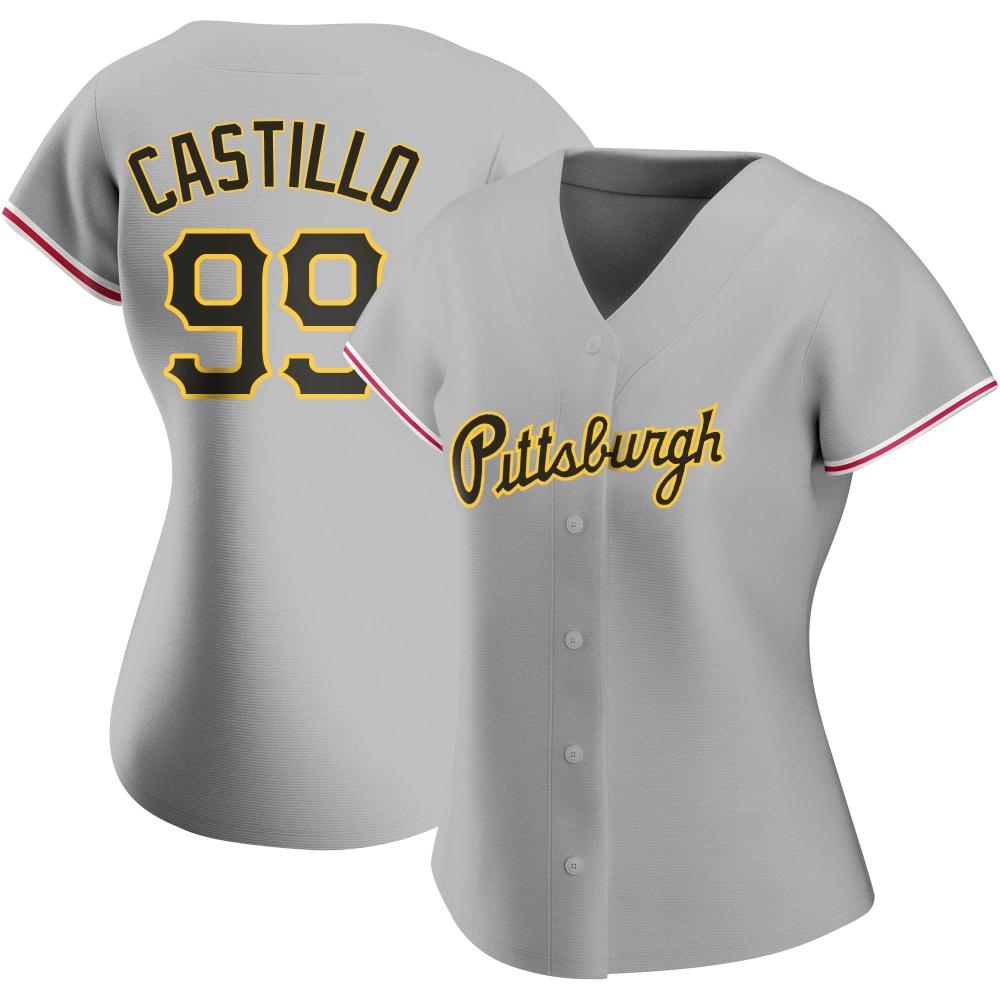 Women's Authentic Pittsburgh Pirates Jesus Castillo Road Jersey - Gray Women's Authentic Pittsburgh Pirates Jesus Castillo Road Jersey - Gray