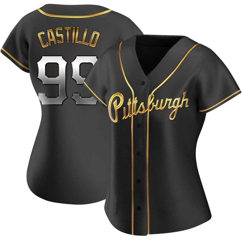 Women's Replica Pittsburgh Pirates Jesus Castillo Alternate Jersey - Black Golden Women's Replica Pittsburgh Pirates Jesus Castillo Alternate Jersey - Black Golden