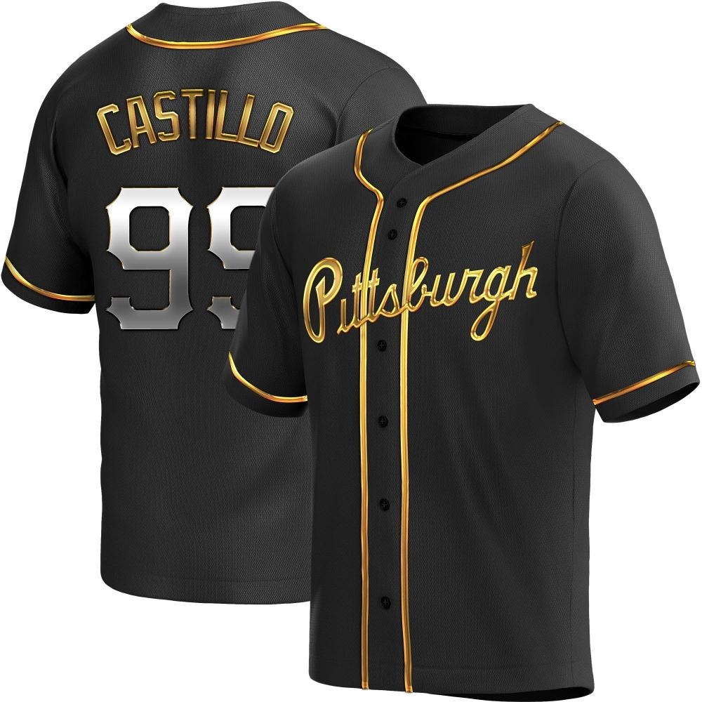 Youth Replica Pittsburgh Pirates Jesus Castillo Alternate Jersey - Black Golden Youth Replica Pittsburgh Pirates Jesus Castillo Alternate Jersey - Black Golden