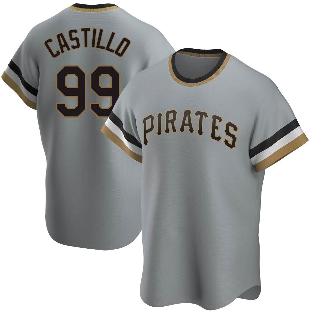 Youth Replica Pittsburgh Pirates Jesus Castillo Road Cooperstown Collection Jersey - Gray Youth Replica Pittsburgh Pirates Jesus Castillo Road Cooperstown Collection Jersey - Gray