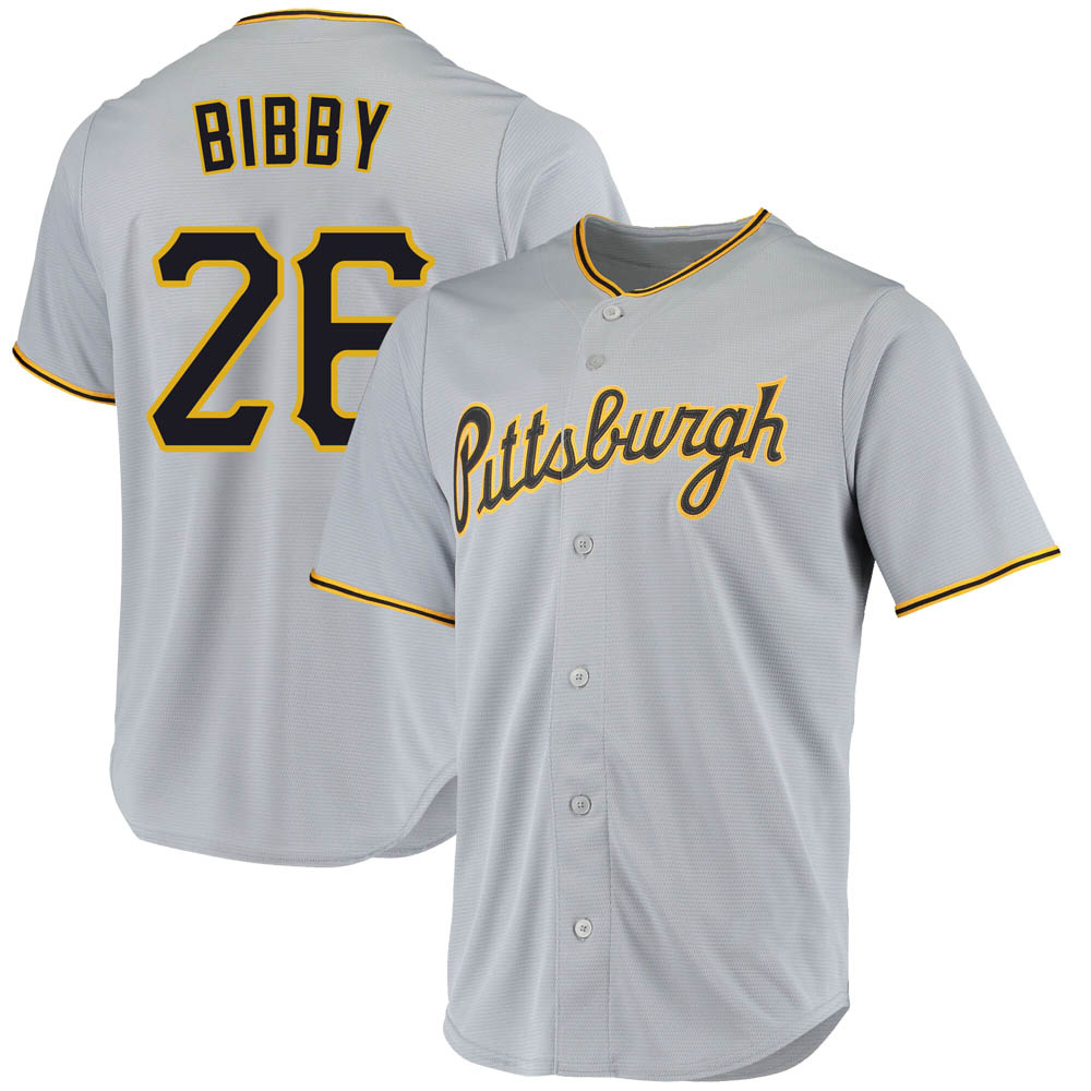 Replica Pittsburgh Pirates Jim Bibby Road Jersey - Gray Replica Pittsburgh Pirates Jim Bibby Road Jersey - Gray