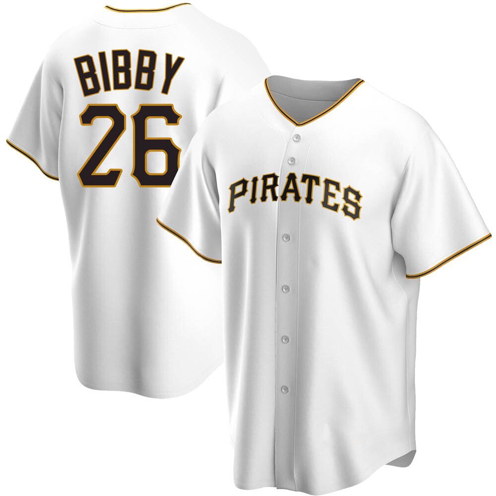 Youth Replica Pittsburgh Pirates Jim Bibby Home Jersey - White Youth Replica Pittsburgh Pirates Jim Bibby Home Jersey - White