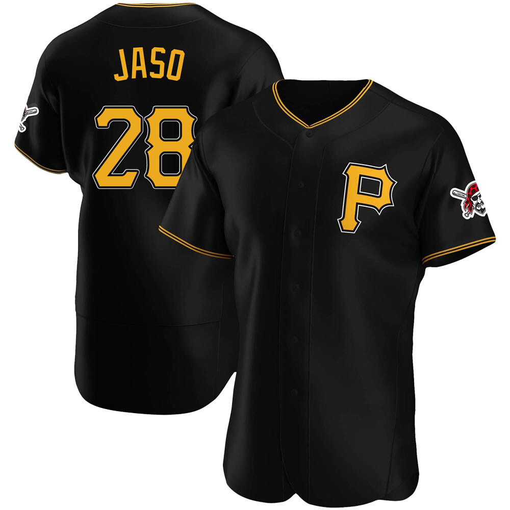 Authentic Pittsburgh Pirates John Jaso Alternate Jersey - Black Authentic Pittsburgh Pirates John Jaso Alternate Jersey - Black