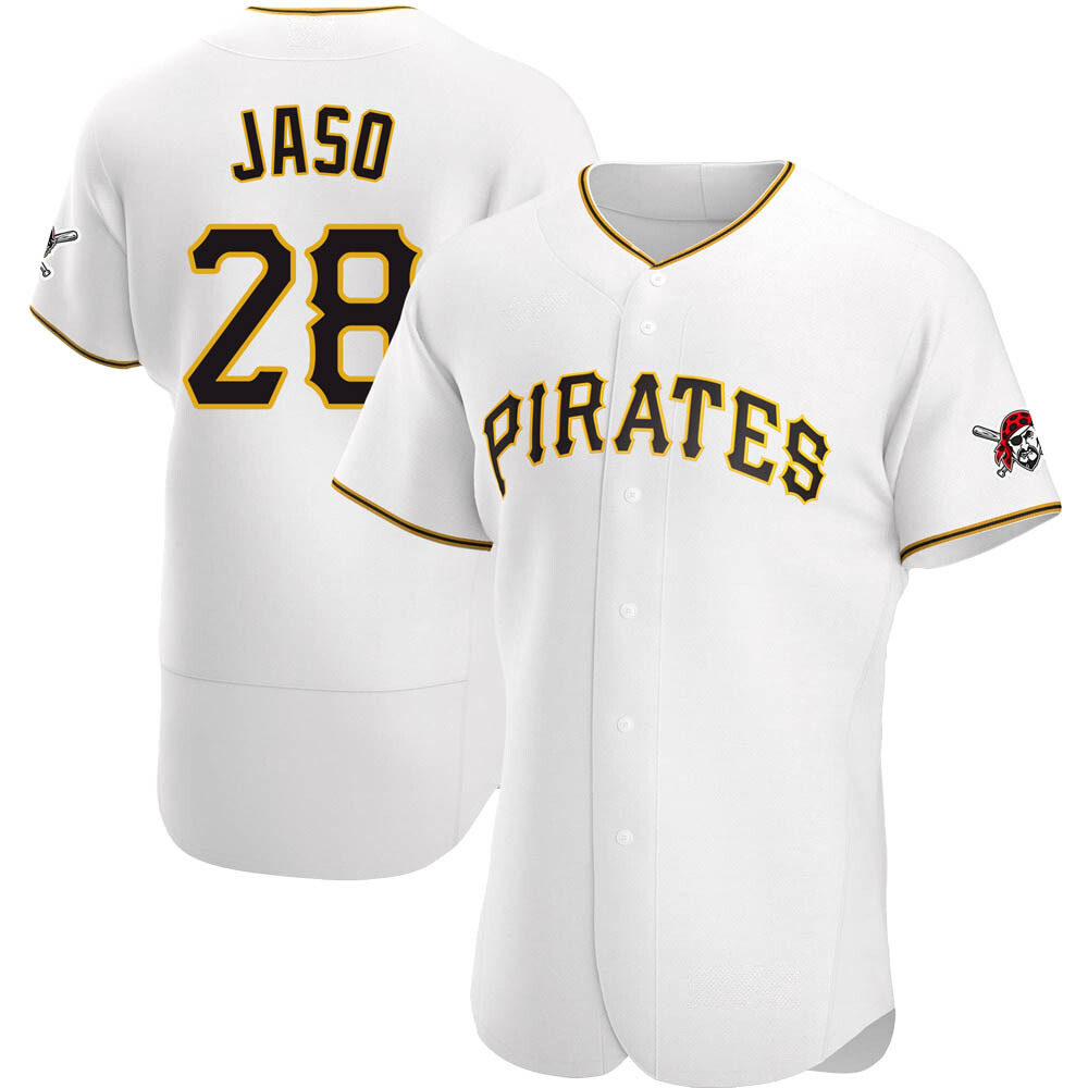 Authentic Pittsburgh Pirates John Jaso Home Jersey - White Authentic Pittsburgh Pirates John Jaso Home Jersey - White