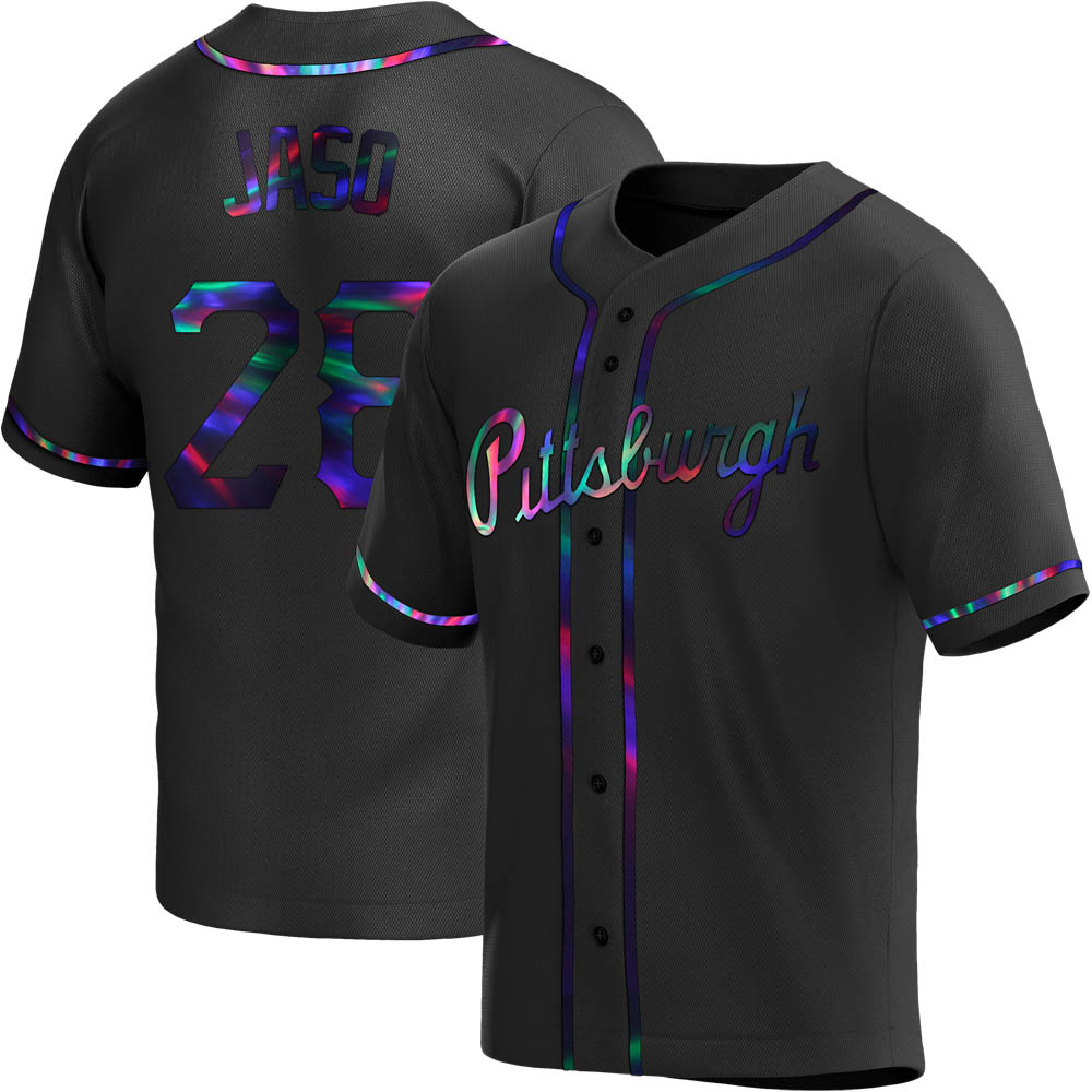 Replica Pittsburgh Pirates John Jaso Alternate Jersey - Black Holographic Replica Pittsburgh Pirates John Jaso Alternate Jersey - Black Holographic