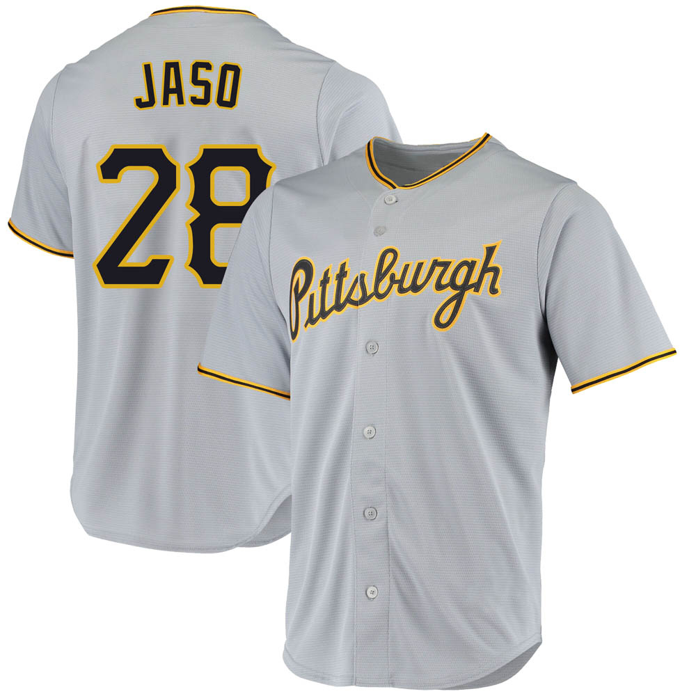 Replica Pittsburgh Pirates John Jaso Road Jersey - Gray Replica Pittsburgh Pirates John Jaso Road Jersey - Gray