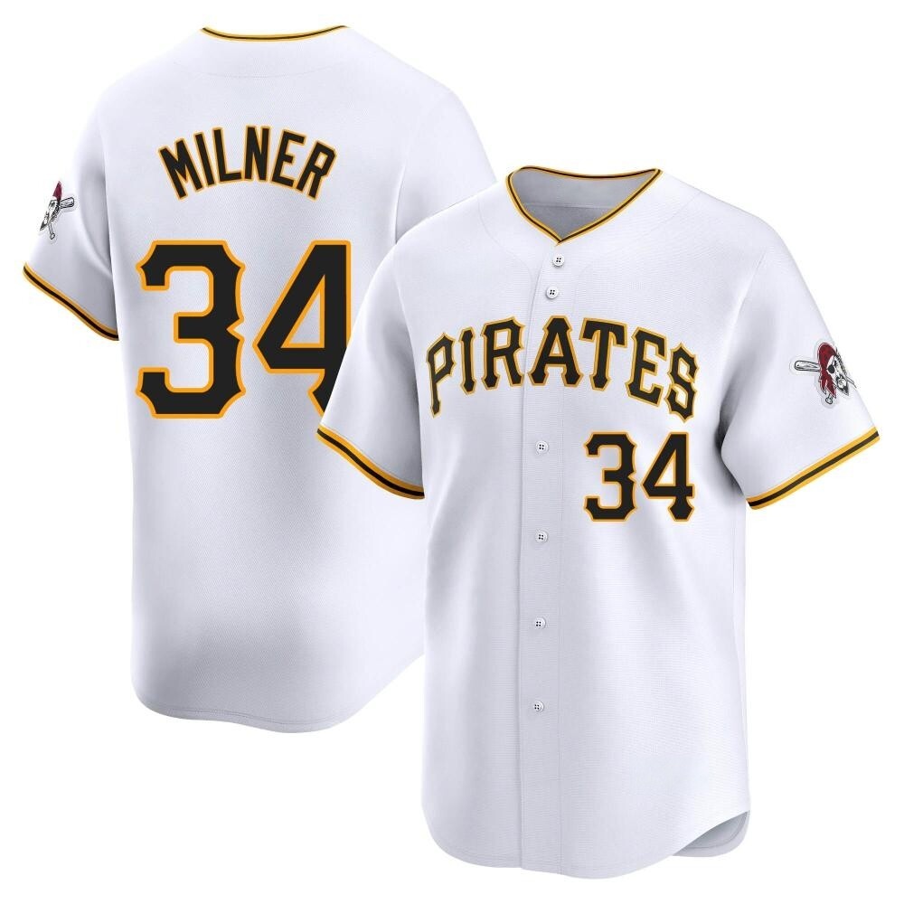 Limited Pittsburgh Pirates John Milner Home Jersey - White Limited Pittsburgh Pirates John Milner Home Jersey - White