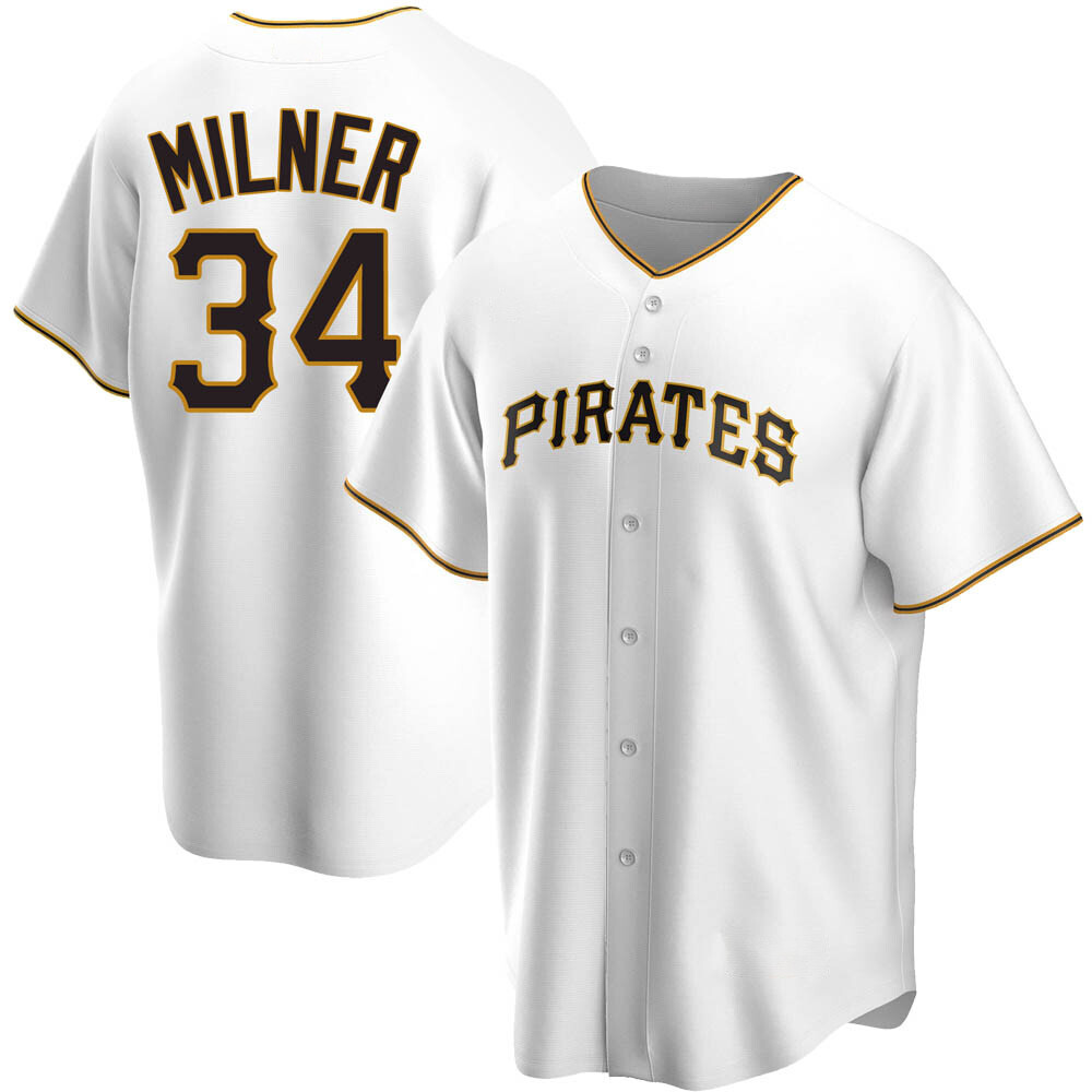 Replica Pittsburgh Pirates John Milner Home Jersey - White Replica Pittsburgh Pirates John Milner Home Jersey - White