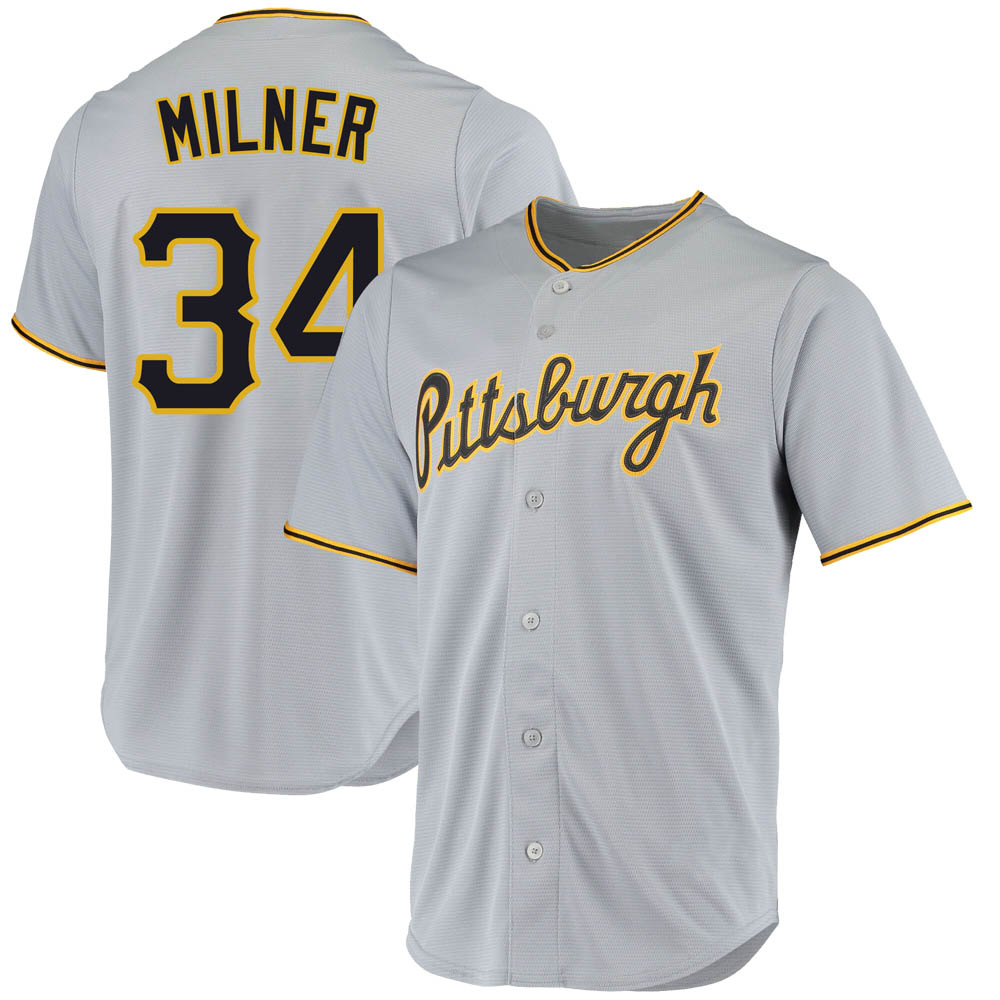 Replica Pittsburgh Pirates John Milner Road Jersey - Gray Replica Pittsburgh Pirates John Milner Road Jersey - Gray
