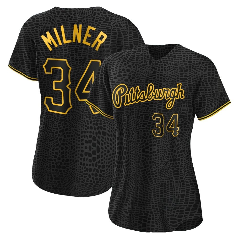 Women's Replica Pittsburgh Pirates John Milner Snake Skin City Jersey - Black Women's Replica Pittsburgh Pirates John Milner Snake Skin City Jersey - Black