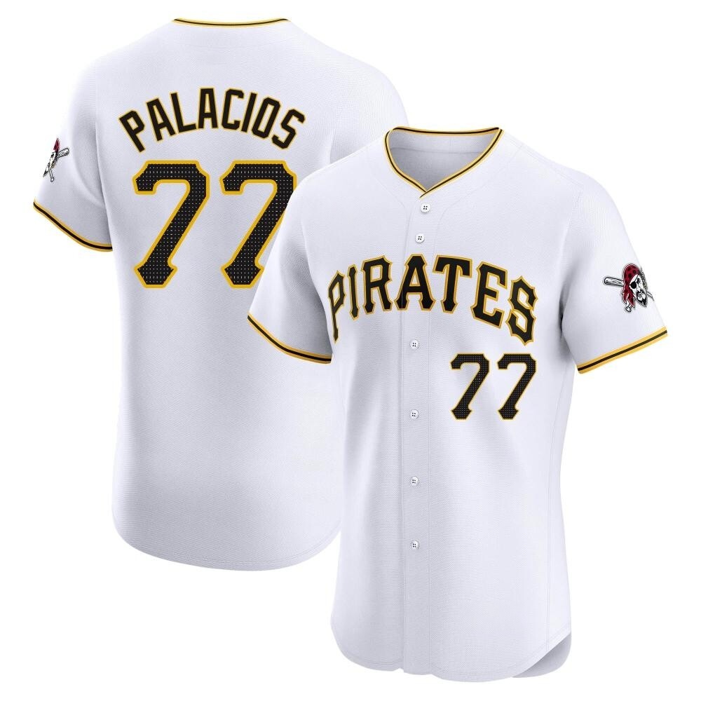 Elite Pittsburgh Pirates Joshua Palacios Home Jersey - White