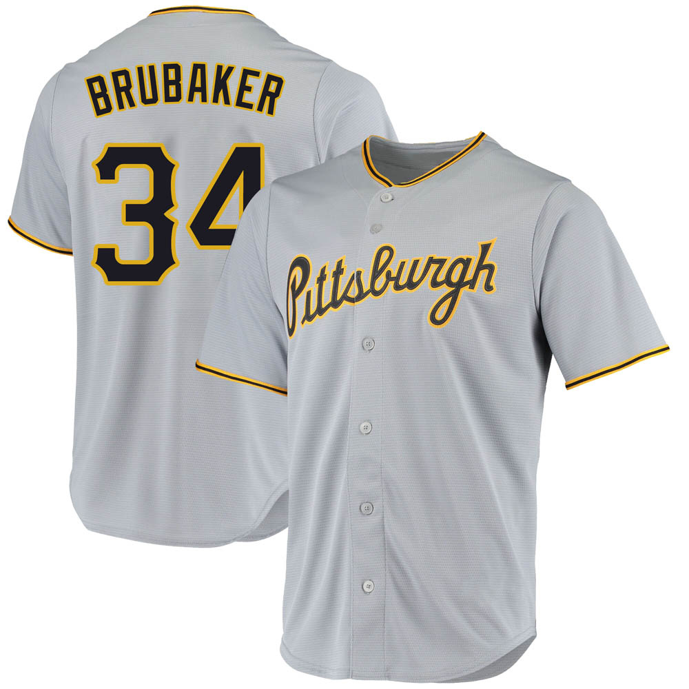 Replica Pittsburgh Pirates JT Brubaker Road Jersey - Gray Replica Pittsburgh Pirates JT Brubaker Road Jersey - Gray