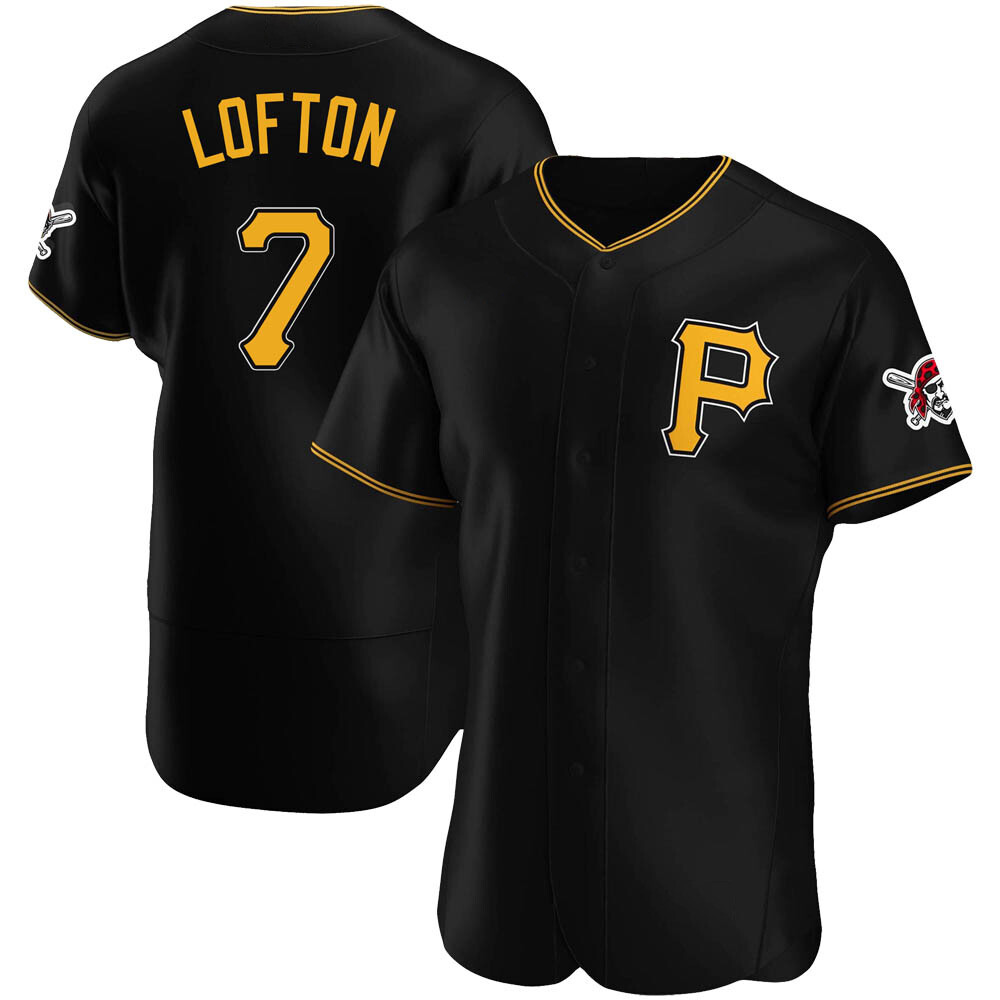 Authentic Pittsburgh Pirates Kenny Lofton Alternate Jersey - Black Authentic Pittsburgh Pirates Kenny Lofton Alternate Jersey - Black