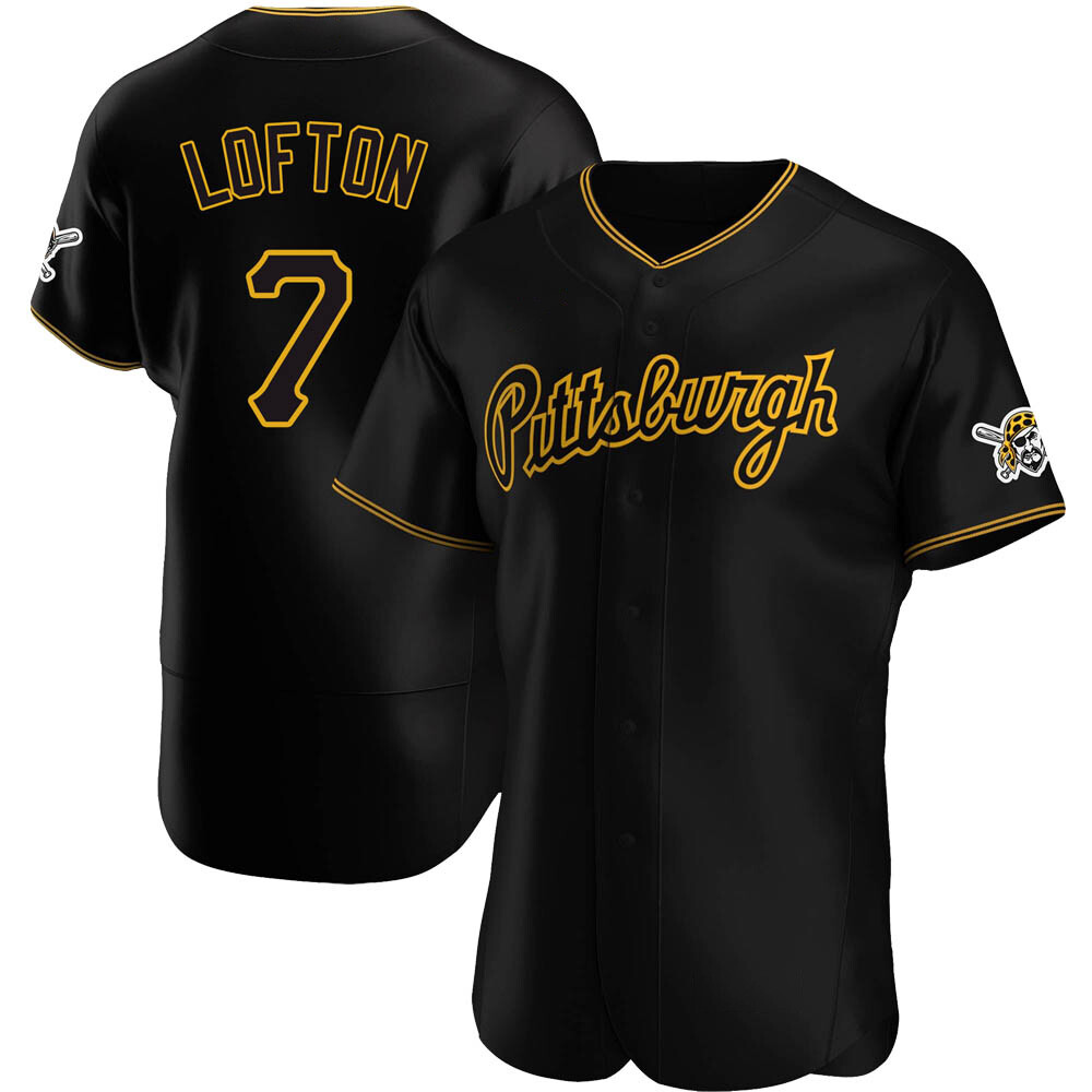 Authentic Pittsburgh Pirates Kenny Lofton Alternate Team Jersey - Black Authentic Pittsburgh Pirates Kenny Lofton Alternate Team Jersey - Black