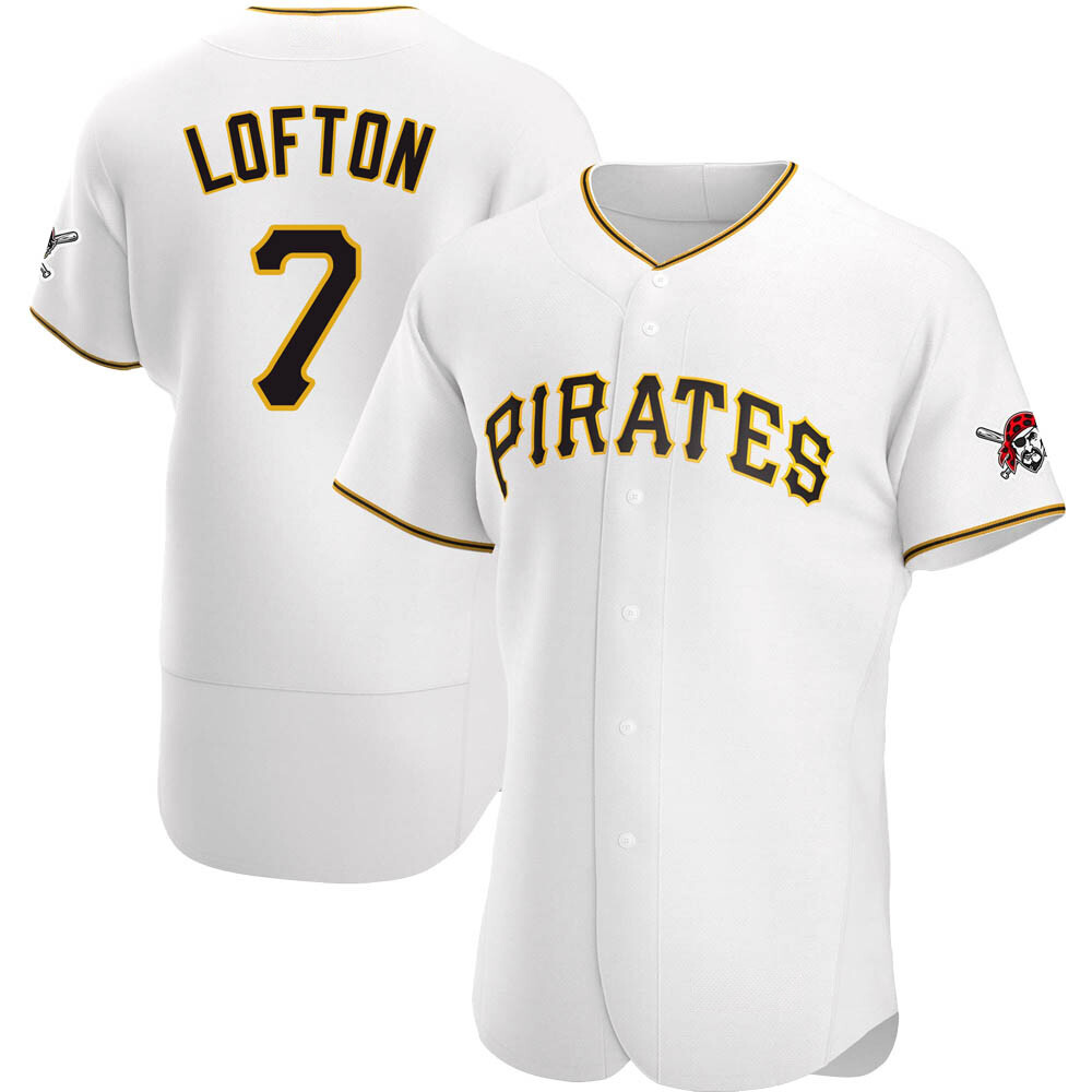 Authentic Pittsburgh Pirates Kenny Lofton Home Jersey - White Authentic Pittsburgh Pirates Kenny Lofton Home Jersey - White