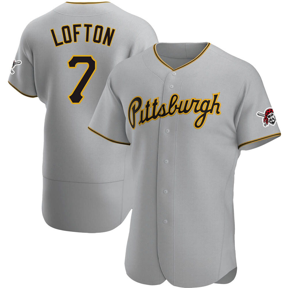 Authentic Pittsburgh Pirates Kenny Lofton Road Jersey - Gray Authentic Pittsburgh Pirates Kenny Lofton Road Jersey - Gray