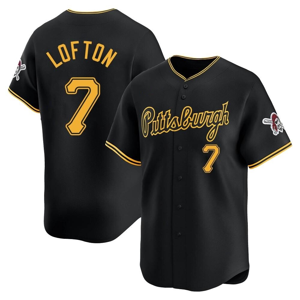 Limited Pittsburgh Pirates Kenny Lofton Alternate Jersey - Black Limited Pittsburgh Pirates Kenny Lofton Alternate Jersey - Black