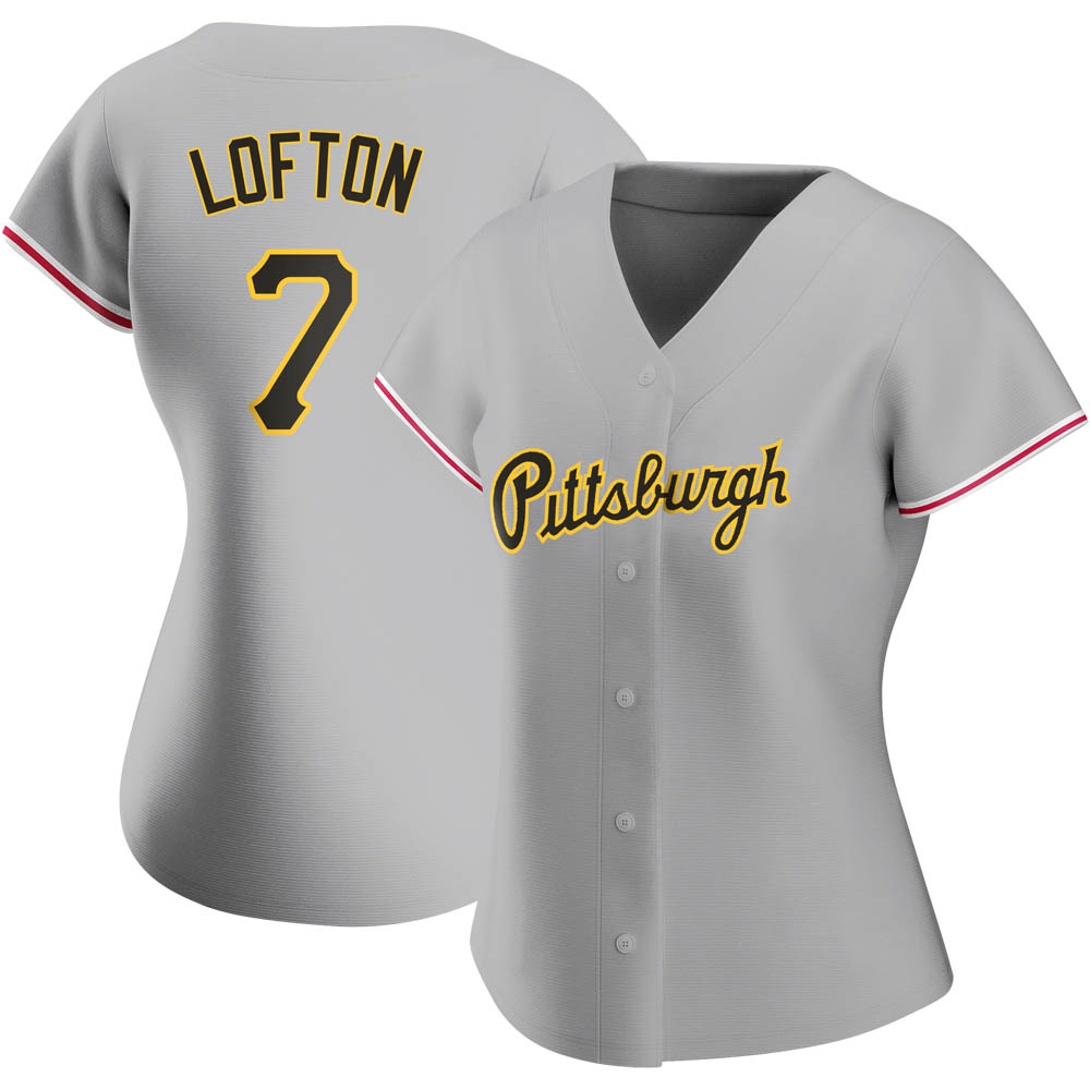 Women's Replica Pittsburgh Pirates Kenny Lofton Road Jersey - Gray Women's Replica Pittsburgh Pirates Kenny Lofton Road Jersey - Gray