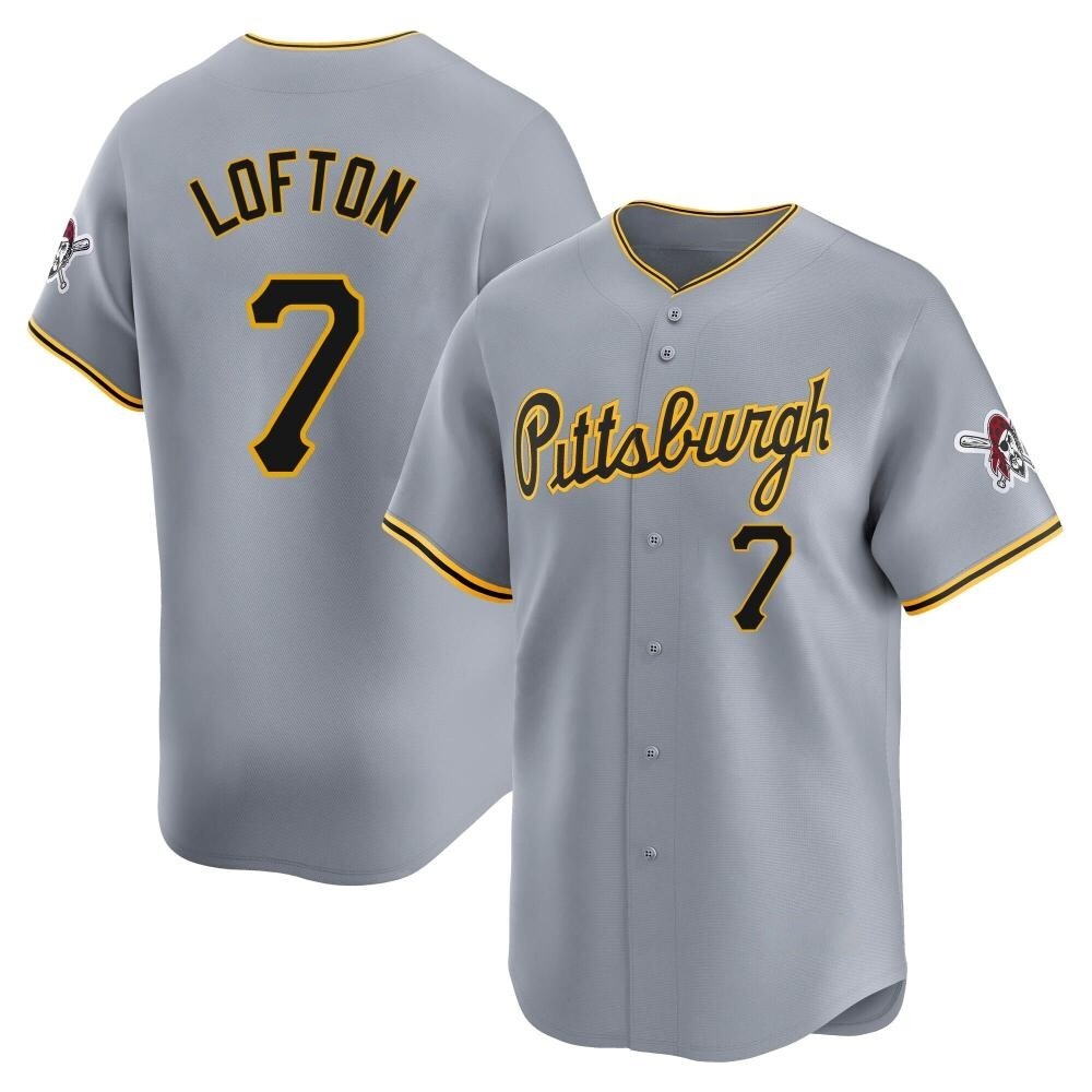 Youth Limited Pittsburgh Pirates Kenny Lofton Away Jersey - Gray Youth Limited Pittsburgh Pirates Kenny Lofton Away Jersey - Gray