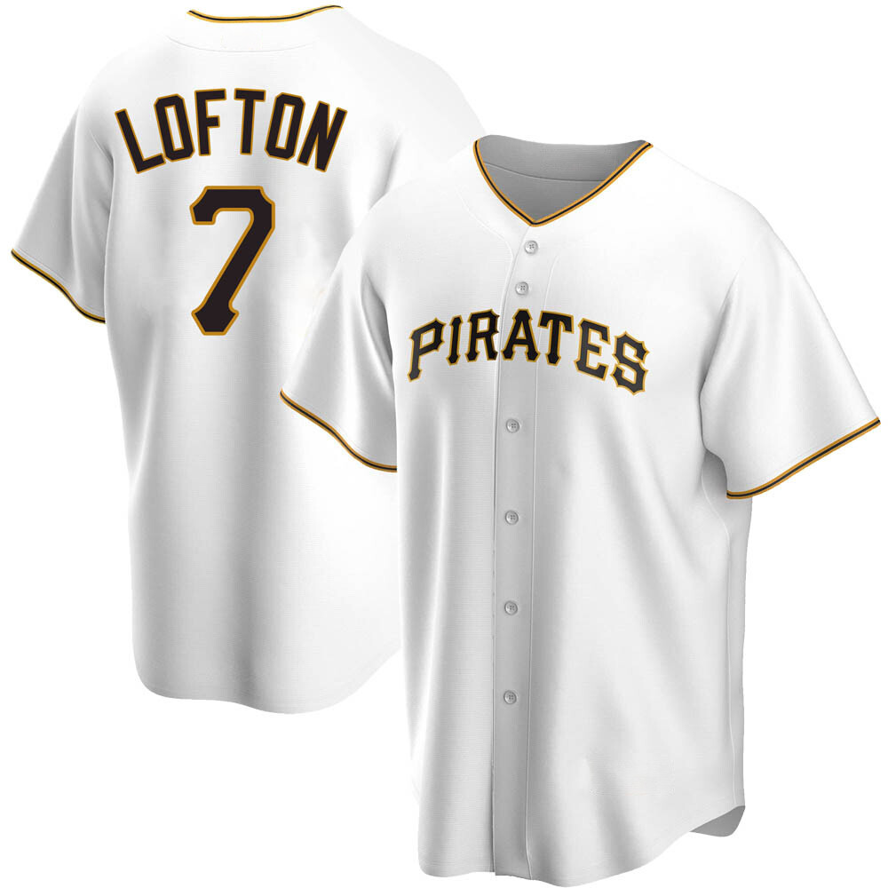 Youth Replica Pittsburgh Pirates Kenny Lofton Home Jersey - White Youth Replica Pittsburgh Pirates Kenny Lofton Home Jersey - White