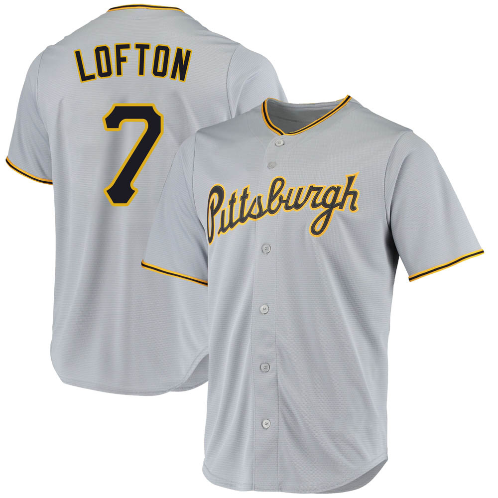 Youth Replica Pittsburgh Pirates Kenny Lofton Road Jersey - Gray Youth Replica Pittsburgh Pirates Kenny Lofton Road Jersey - Gray