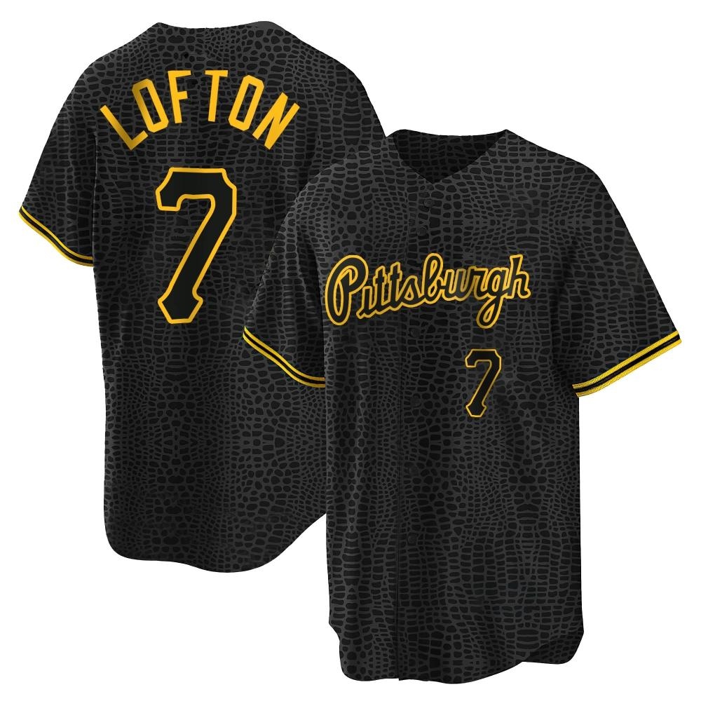 Youth Replica Pittsburgh Pirates Kenny Lofton Snake Skin City Jersey - Black Youth Replica Pittsburgh Pirates Kenny Lofton Snake Skin City Jersey - Black