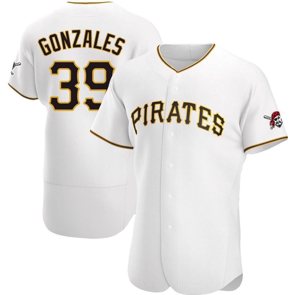 Authentic Pittsburgh Pirates Nick Gonzales Home Jersey - White Authentic Pittsburgh Pirates Nick Gonzales Home Jersey - White