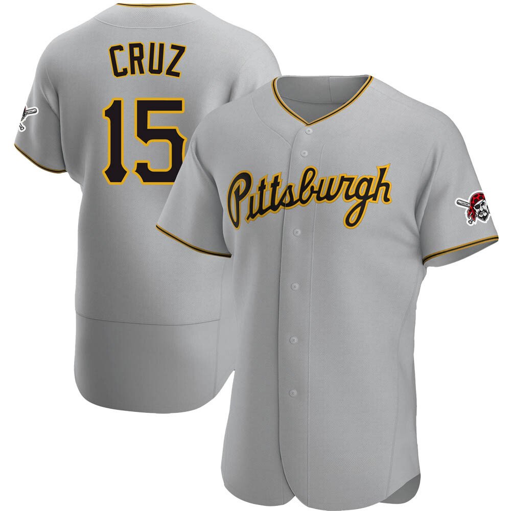 Authentic Pittsburgh Pirates Oneil Cruz Road Jersey - Gray Authentic Pittsburgh Pirates Oneil Cruz Road Jersey - Gray