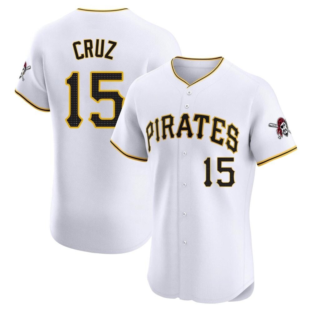 Elite Pittsburgh Pirates Oneil Cruz Home Jersey - White Elite Pittsburgh Pirates Oneil Cruz Home Jersey - White
