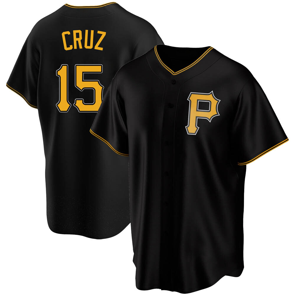 Replica Pittsburgh Pirates Oneil Cruz Alternate Jersey - Black Replica Pittsburgh Pirates Oneil Cruz Alternate Jersey - Black