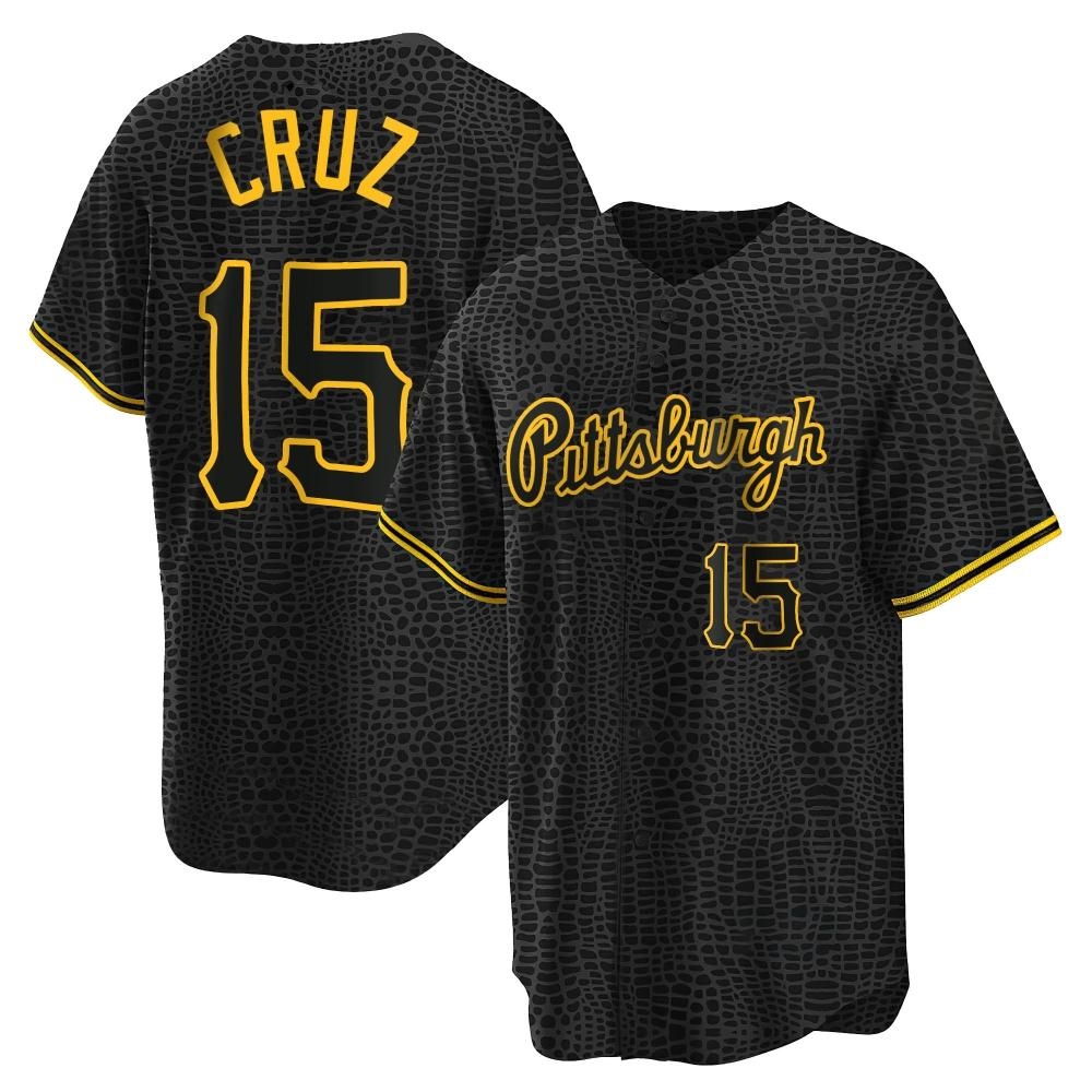 Replica Pittsburgh Pirates Oneil Cruz Snake Skin City Jersey - Black Replica Pittsburgh Pirates Oneil Cruz Snake Skin City Jersey - Black