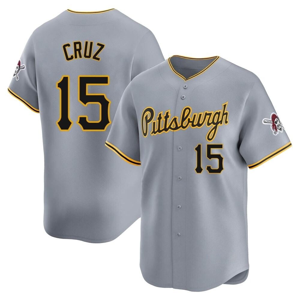 Youth Limited Pittsburgh Pirates Oneil Cruz Away Jersey - Gray Youth Limited Pittsburgh Pirates Oneil Cruz Away Jersey - Gray