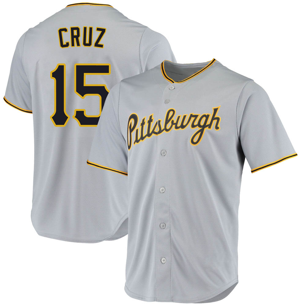 Youth Replica Pittsburgh Pirates Oneil Cruz Road Jersey - Gray Youth Replica Pittsburgh Pirates Oneil Cruz Road Jersey - Gray