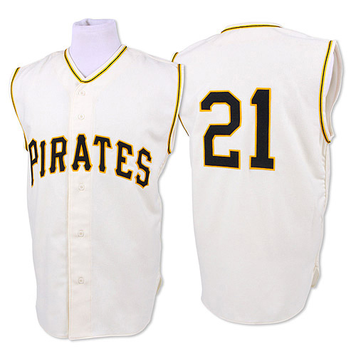 Replica Pittsburgh Pirates Roberto Clemente Mitchell and Ness 1960 Throwback Jersey - White Replica Pittsburgh Pirates Roberto Clemente Mitchell and Ness 1960 Throwback Jersey - White