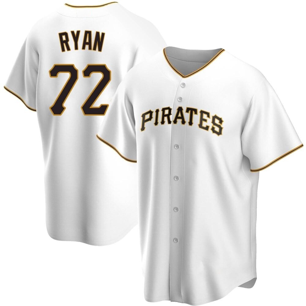 Replica Pittsburgh Pirates Ryder Ryan Home Jersey - White Replica Pittsburgh Pirates Ryder Ryan Home Jersey - White