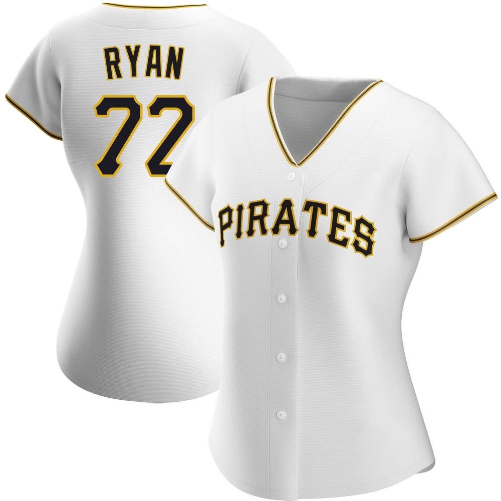 Women's Authentic Pittsburgh Pirates Ryder Ryan Home Jersey - White Women's Authentic Pittsburgh Pirates Ryder Ryan Home Jersey - White