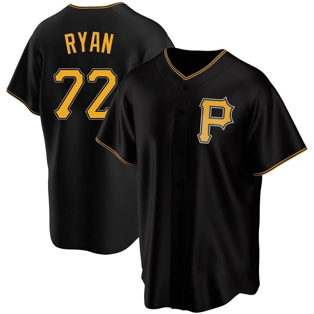 Youth Replica Pittsburgh Pirates Ryder Ryan Alternate Jersey - Black Youth Replica Pittsburgh Pirates Ryder Ryan Alternate Jersey - Black