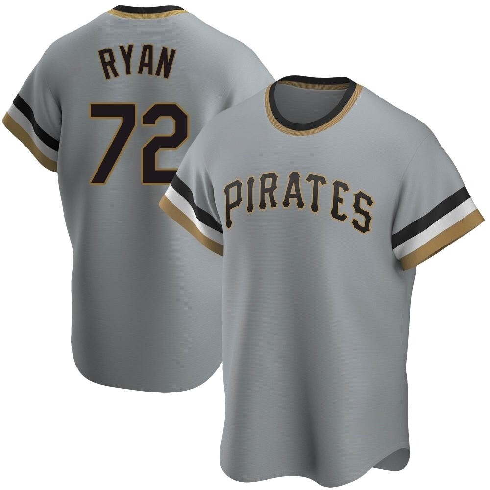 Youth Replica Pittsburgh Pirates Ryder Ryan Road Cooperstown Collection Jersey - Gray Youth Replica Pittsburgh Pirates Ryder Ryan Road Cooperstown Collection Jersey - Gray