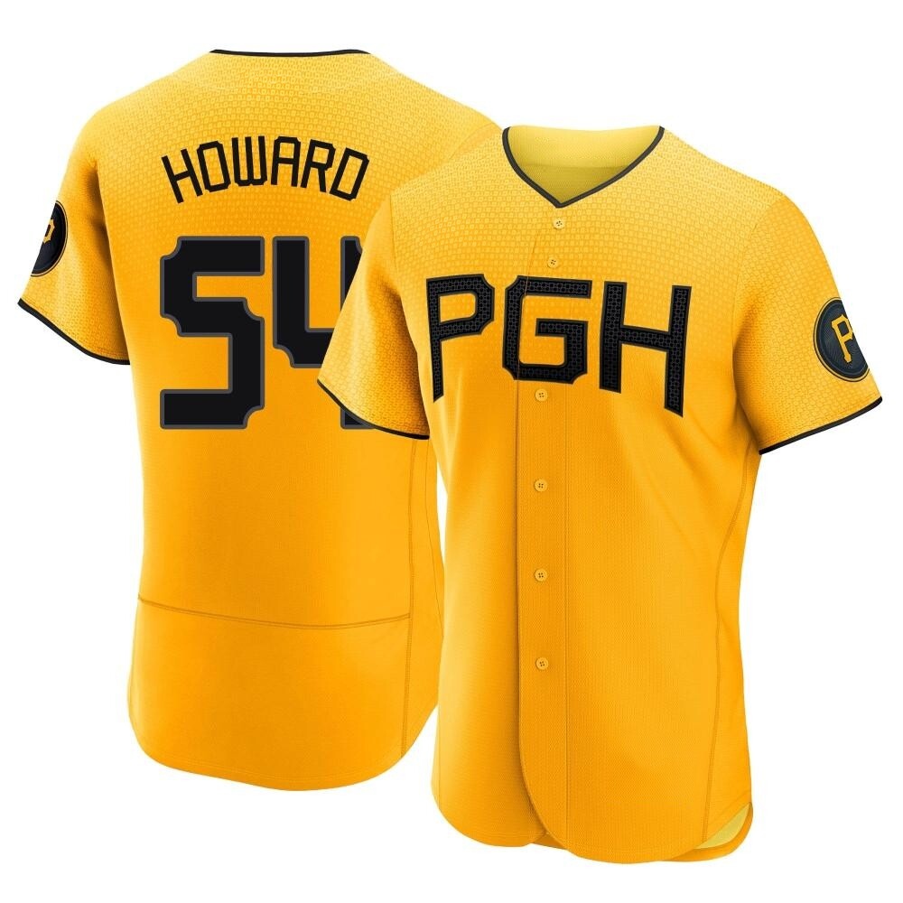 Authentic Pittsburgh Pirates Sam Howard 2023 City Connect Jersey - Gold Authentic Pittsburgh Pirates Sam Howard 2023 City Connect Jersey - Gold
