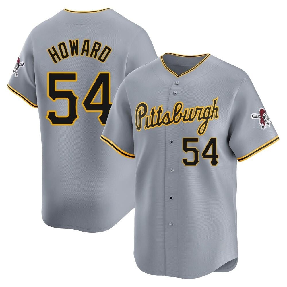 Limited Pittsburgh Pirates Sam Howard Away Jersey - Gray Limited Pittsburgh Pirates Sam Howard Away Jersey - Gray